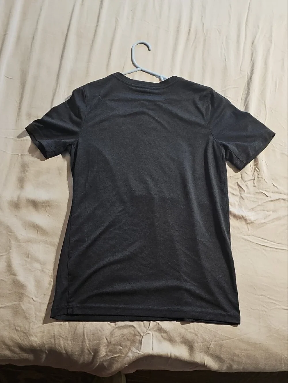 Nike Black Short-Sleeve Swoosh Tee with White Logo